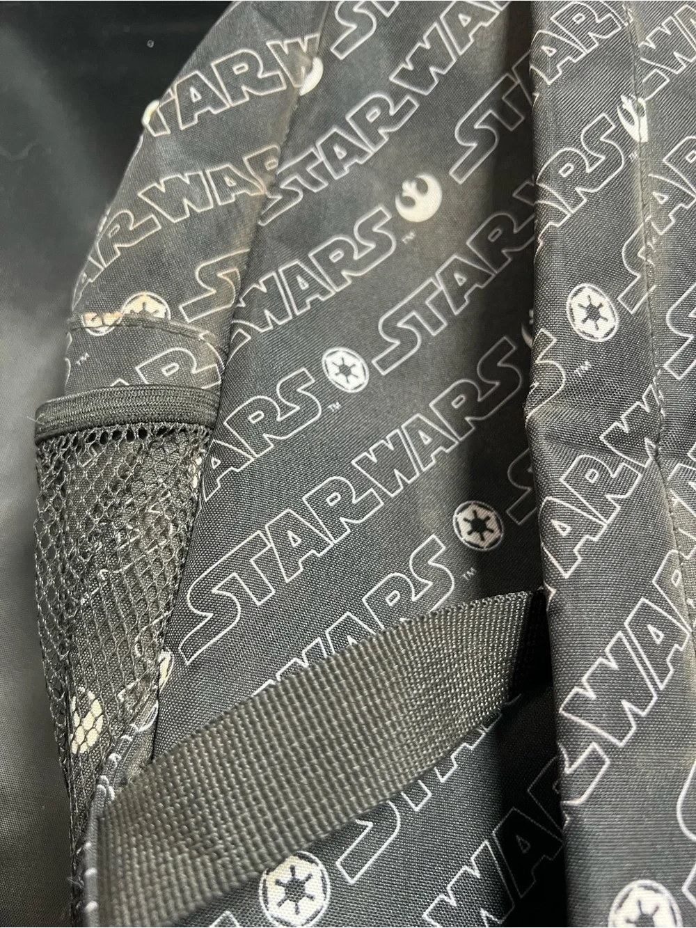 Disney Parks Star Wars All-Over Logo Print Backpack Travel School Book Bag